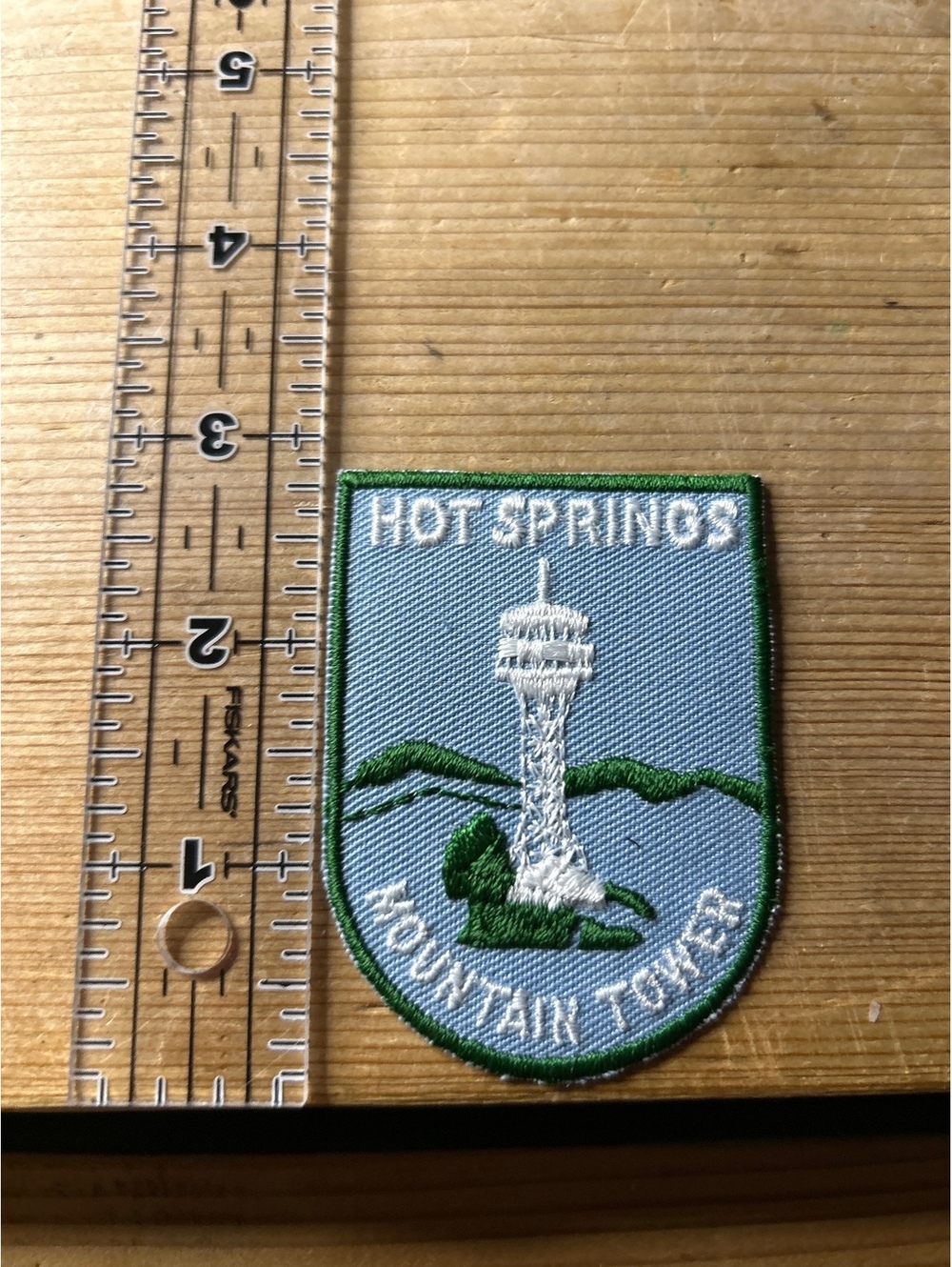 Hot Springs Mountain Tower Embroidered Patch